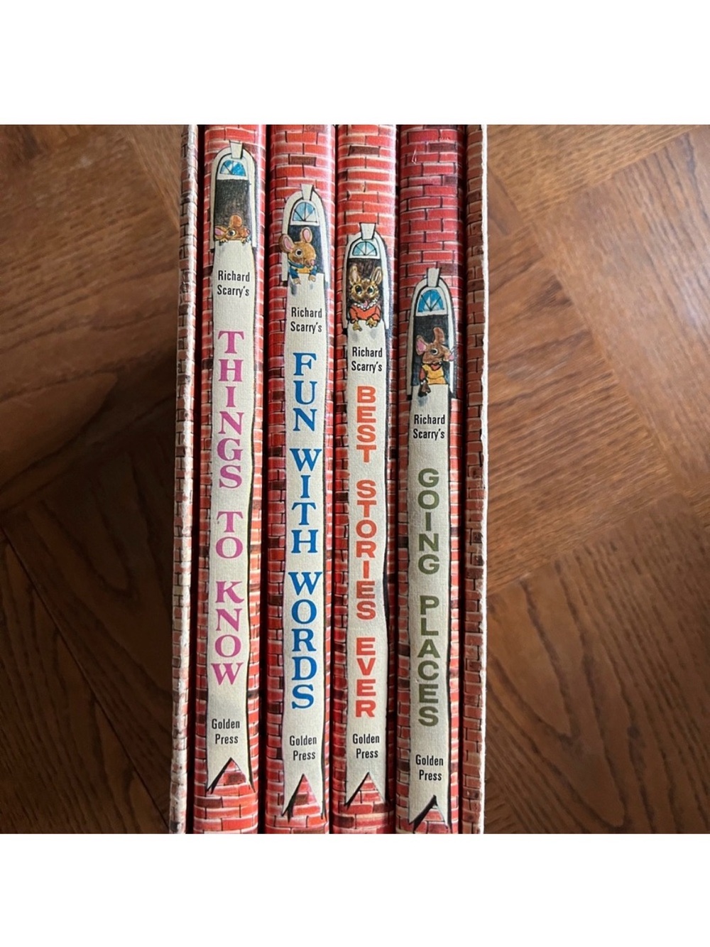 Vintage 1971 Richard Scarry's Look and Learn Library Box Set 1st Edition